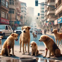 Hunde auf der Straße